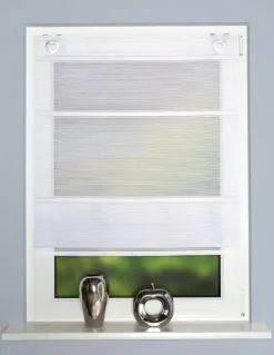 Magnetrollo Bambus Rom weiß 210 x 70 cm