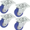 Möbel-Lenkrollen 30 x 14 mm Tragkr. 60 kg 4er Pack blau