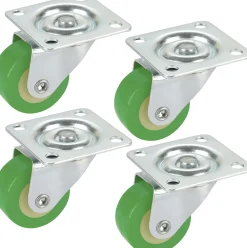 Möbel-Lenkrollen 30 x 14 mm Tragkr. 60 kg 4er Pack grün