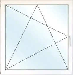 Meeth Balkontür 85 x 200 cm DIN links 1 Flügelig Dreh-Kipp, weiß
