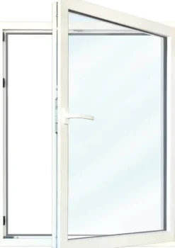 Meeth Balkontür 70 x 205 cm DIN rechts 1 Flügelig Dreh-Kipp, weiß