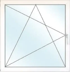 Meeth Balkontür 75 x 195 cm DIN links 1 Flügelig Dreh-Kipp, weiß