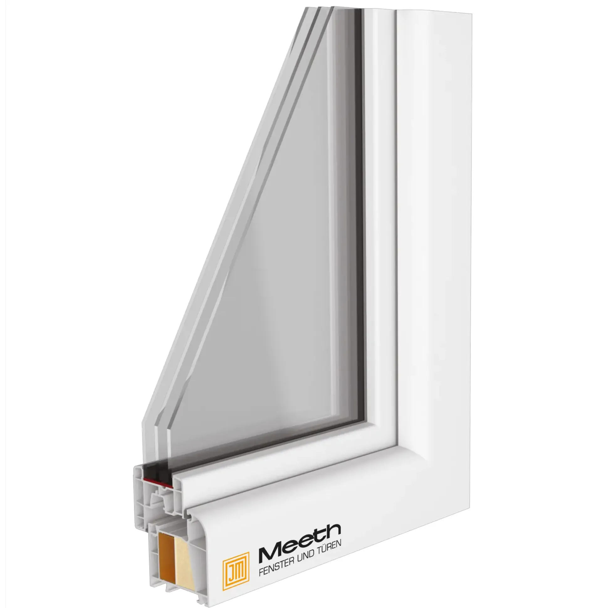 Meeth Balkontür 85 x 190 cm DIN links 1 Flügelig Dreh-Kipp, weiß