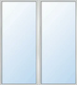 Meeth Balkontür Kunststoff 130 x 200 cm 2-flg. Dreh-Kipp/Dreh-Kipp weiß