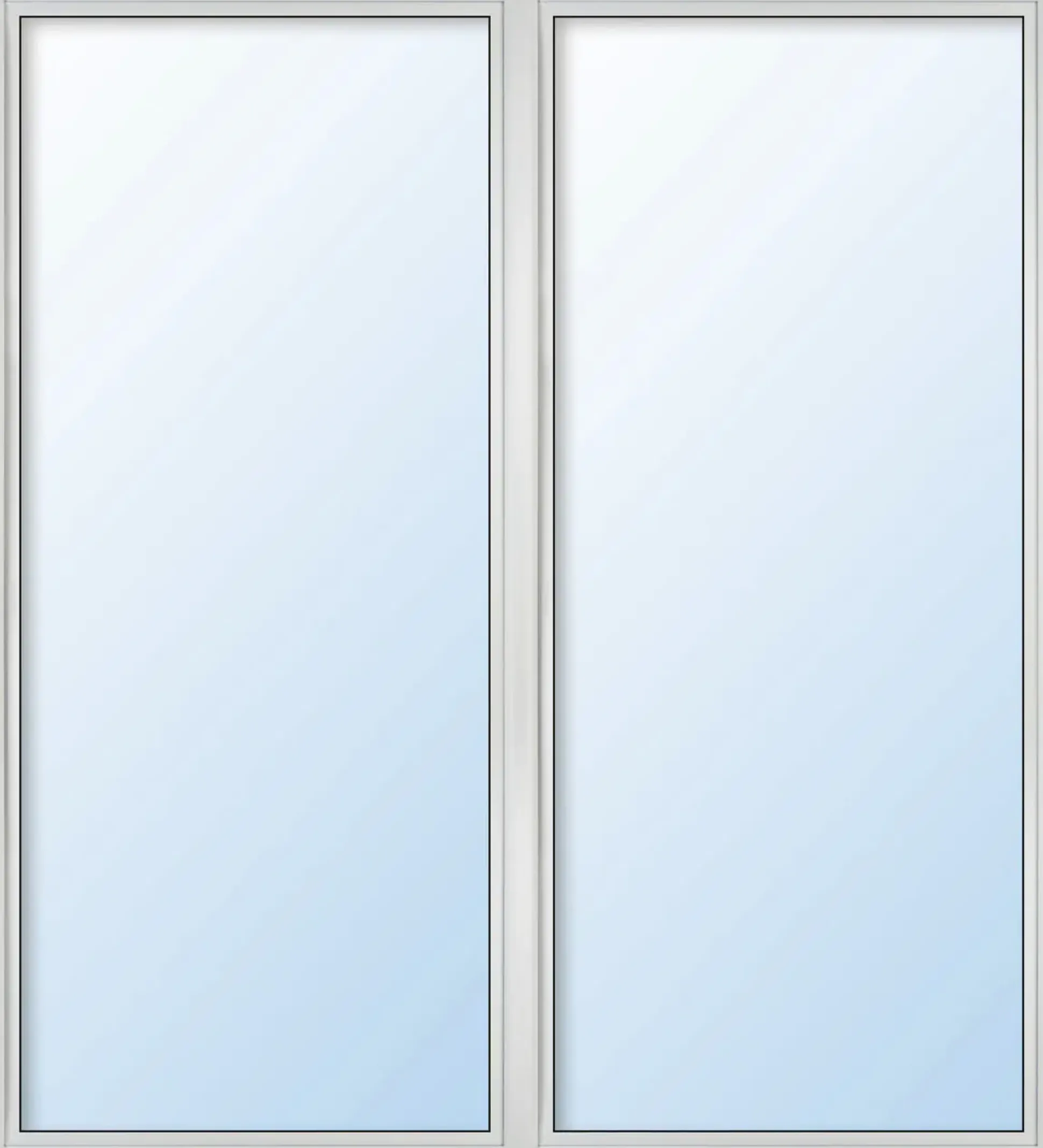 Meeth Balkontür Kunststoff 160 x 210 cm 2-flg. Dreh/Dreh-Kipp Stulppfosten weiß