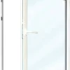 Meeth Fenster 105 x 50 cm DIN links 1 flügelig Dreh-Kipp weiß/ titan