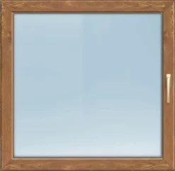 Meeth Fenster 85 x 135 cm DIN links 1 flügelig Dreh-Kipp golden Oak