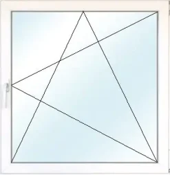 Meeth Fenster 100 x 120 cm DIN rechts 1 flügelig Dreh-Kipp weiß