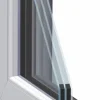 Meeth Fenster 95 x 60 cm DIN links 1 flügelig Dreh-Kipp weiß/ titan