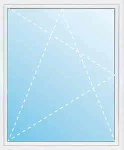 Meeth Fenster 100 x 100 cm DIN links 1 flügelig Dreh-Kipp weiß