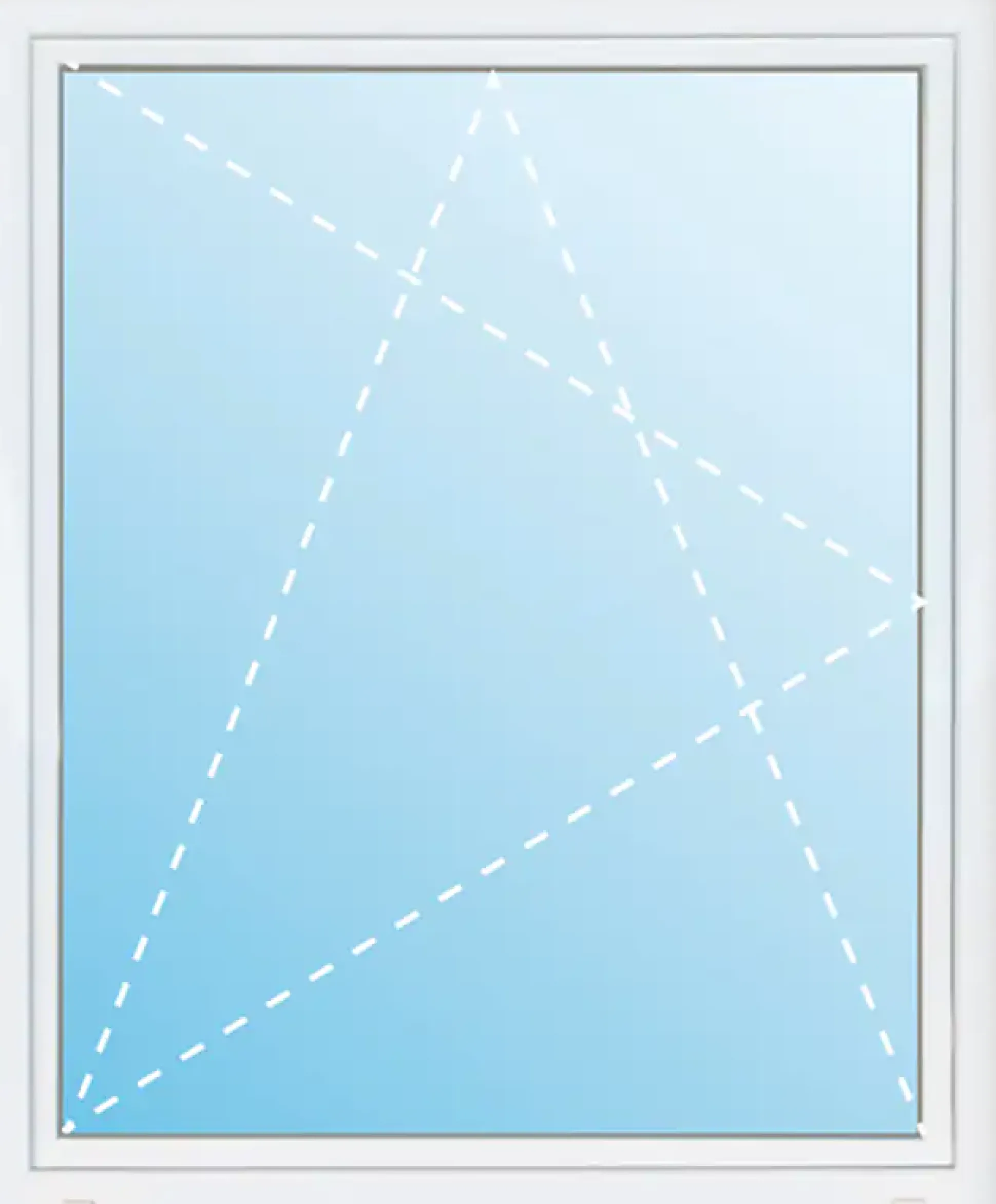 Meeth Fenster 100 x 100 cm DIN links 1 flügelig Dreh-Kipp weiß