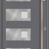 Meeth Haustür Exclusiv Modell 897 98 x 208 cm, DIN rechts, weiß/titan