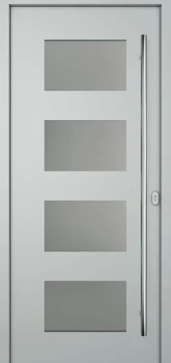 Meeth Haustür Genius PVC Modell 101 DIN Rechts weiß/lichtgrau