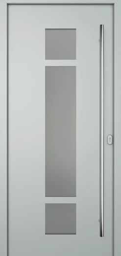 Meeth Haustür Genius PVC Modell 102 DIN Rechts weiß/lichtgrau