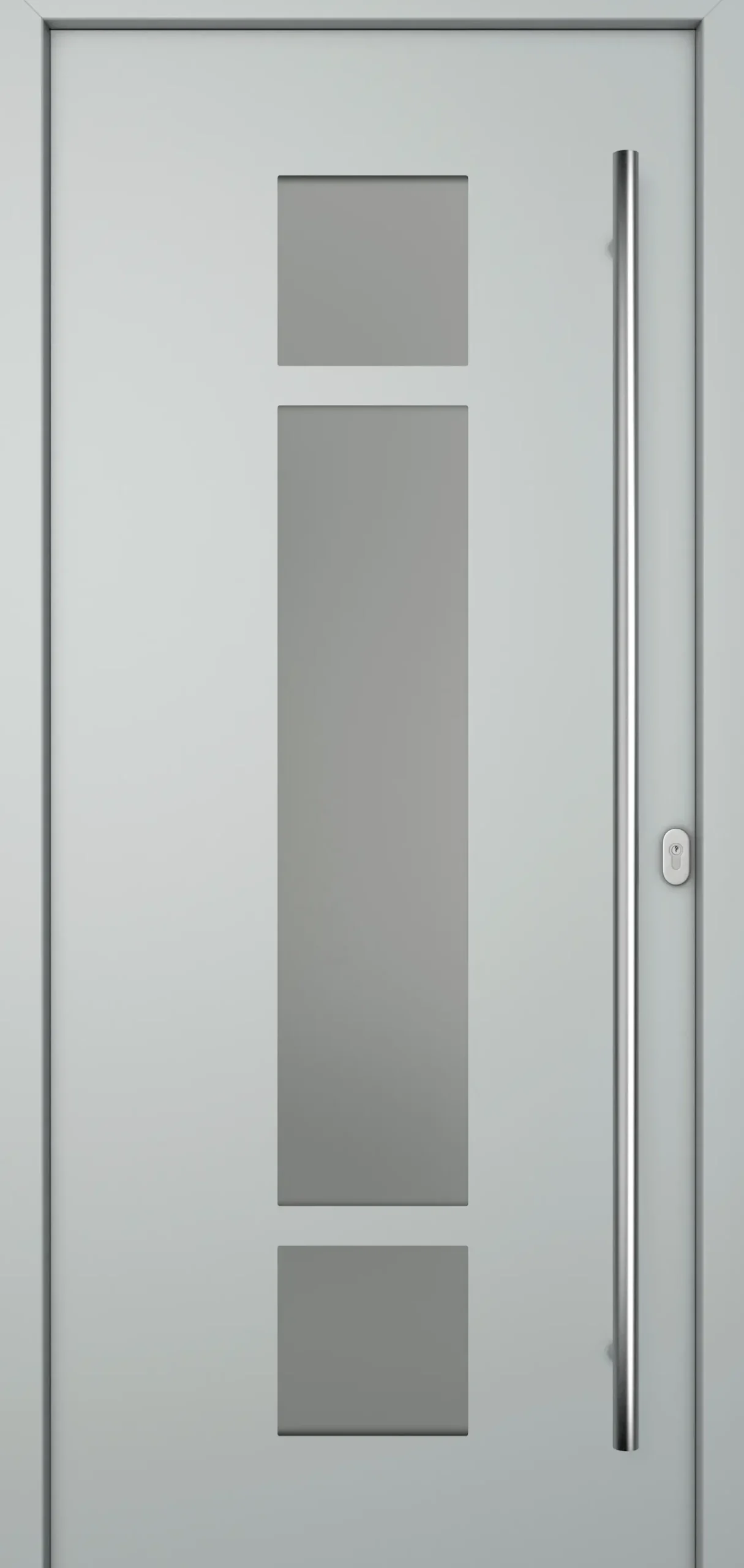 Meeth Haustür Genius PVC Modell 102 DIN Rechts weiß/lichtgrau