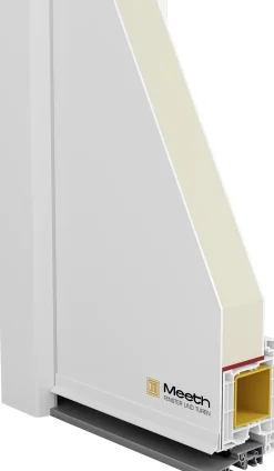 Meeth Haustür Genius PVC Modell 103 DIN Rechts weiß/lichtgrau