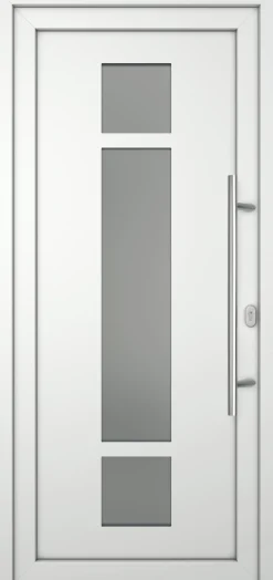 Meeth Haustür Optimal Pro PVC Modell 102 98 x 200 cm DIN Rechts weiß