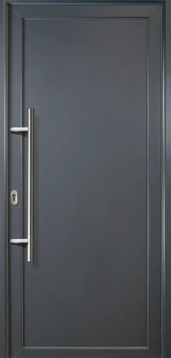 Meeth Haustür Signum Aluminium Modell 01 98 x 200 cm DIN links weiß/titan