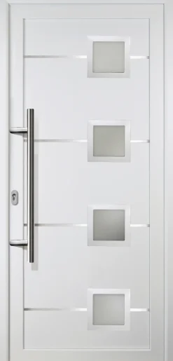 Meeth Haustür Signum Aluminium Modell 88 108 x 208 cm, DIN links, weiß