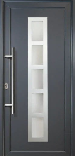 Meeth Haustür Signum Aluminium Modell 51 98 x 208 cm, DIN links, titan