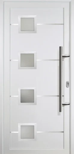 Meeth Haustür Signum Aluminium Modell 88 98 x 200 cm, DIN rechts, weiß