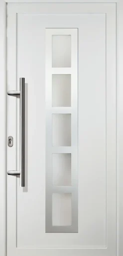 Meeth Haustür Signum Aluminium Modell 51 108 x 208 cm, DIN links, weiß