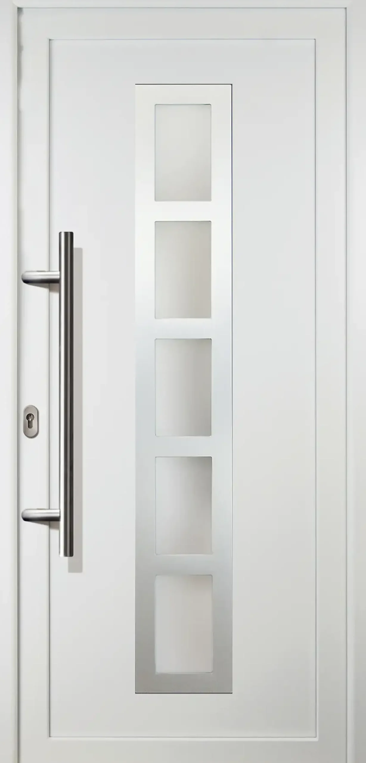 Meeth Haustür Signum Aluminium Modell 51 108 x 208 cm, DIN links, weiß