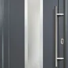 Meeth Haustür Signum Aluminium Modell 32 108 x 200 cm, DIN rechts, weiß/titan