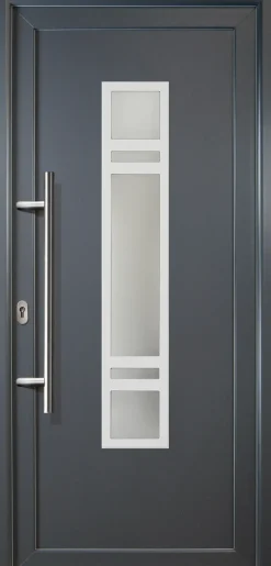 Meeth Haustür Signum Aluminium Modell 83 108 x 208 cm, DIN links, titan