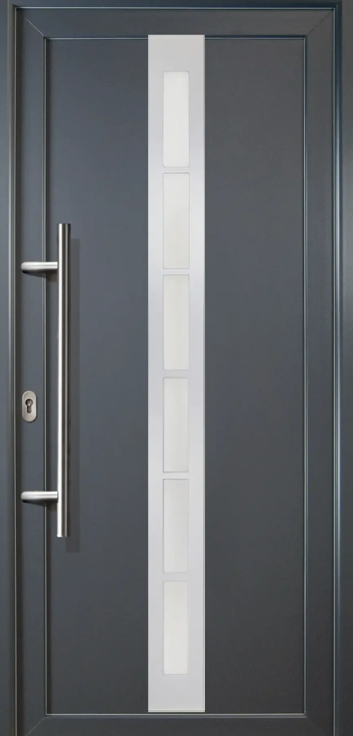 Meeth Haustür Signum Aluminium Modell 38 108 x 208 cm, DIN links, titan