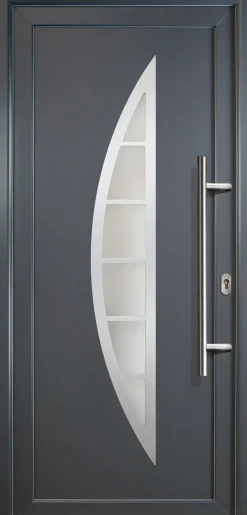 Meeth Haustür Signum Exclusiv PVC Modell 28 88 x 200 cm, DIN rechts, titan