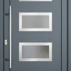 Meeth Haustür Signum Pro PVC Modell 92 88 x 208 cm DIN Links weiß/titan