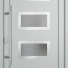 Meeth Haustür Signum Pro PVC Modell 92 98 x 208 cm DIN Links weiß/lichtgrau