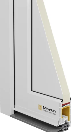 Meeth Haustür Signum Pro PVC Modell 32 108 x 200 cm DIN Links weiß/lichtgrau