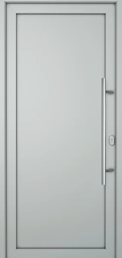 Meeth Haustür Signum Pro PVC Modell 01 108 x 208 cm DIN Rechts weiß/lichtgrau