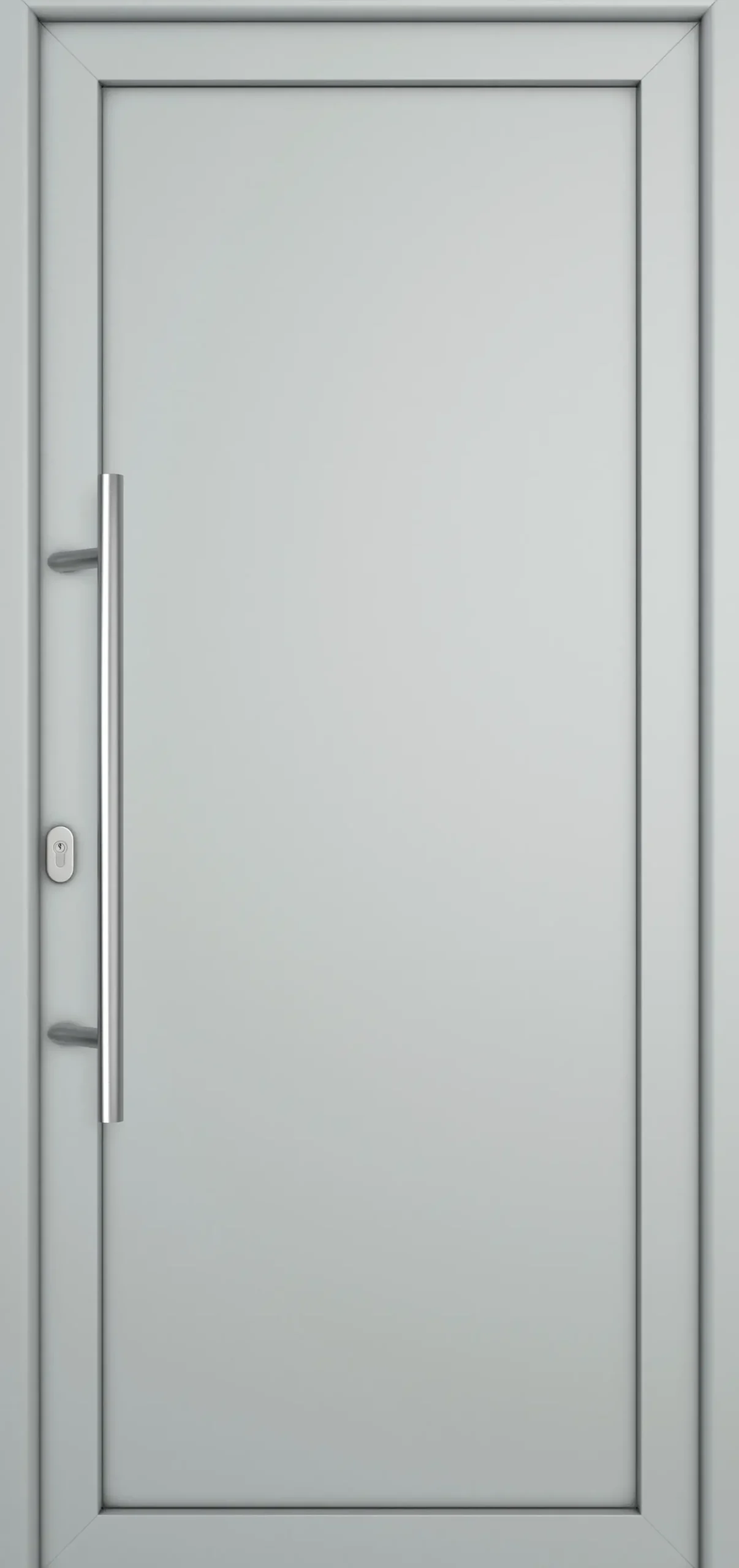 Meeth Haustür Signum Pro PVC Modell 01 98 x 200 cm DIN Links weiß/lichtgrau