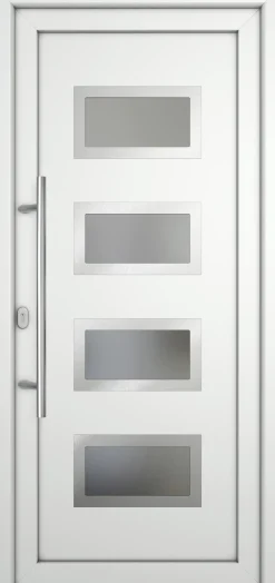 Meeth Haustür Signum Pro PVC Modell 92 108 x 200 cm DIN Links weiß