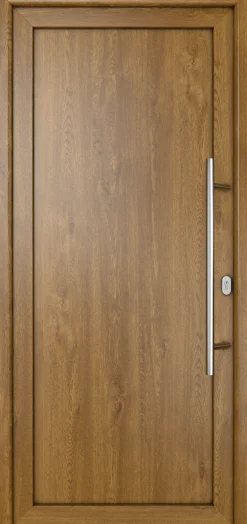 Meeth Haustür Signum Pro PVC Modell 01 98 x 200 cm DIN Rechts weiß/golden oak