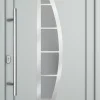 Meeth Haustür Signum Pro PVC Modell 28 88 x 200 cm DIN Links weiß/lichtgrau
