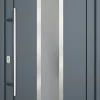 Meeth Haustür Signum Pro PVC Modell 32 88 x 200 cm DIN Links weiß/titan