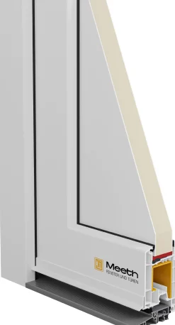 Meeth Haustür Signum Pro PVC Modell 87 108 x 200 cm DIN Links weiß/golden oak