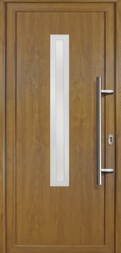 Meeth Haustür Signum PVC Exclusiv PVC Modell 70 88 x 200 cm, DIN rechts, Golden Oak