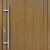 Meeth Haustür Signum PVC Exclusiv PVC Modell 01 108 x 200 cm, DIN links, weiß/golden Oak