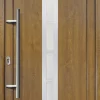 Meeth Haustür Signum PVC Exclusiv PVC Modell 38 108 x 200 cm, DIN links, weiß/golden Oak
