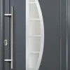Meeth Haustür Signum PVC Exclusiv PVC Modell 28 98 x 208 cm, DIN links, weiß/titan