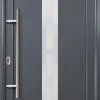 Meeth Haustür Signum PVC Exclusiv PVC Modell 38 108 x 200 cm, DIN links, weiß/titan