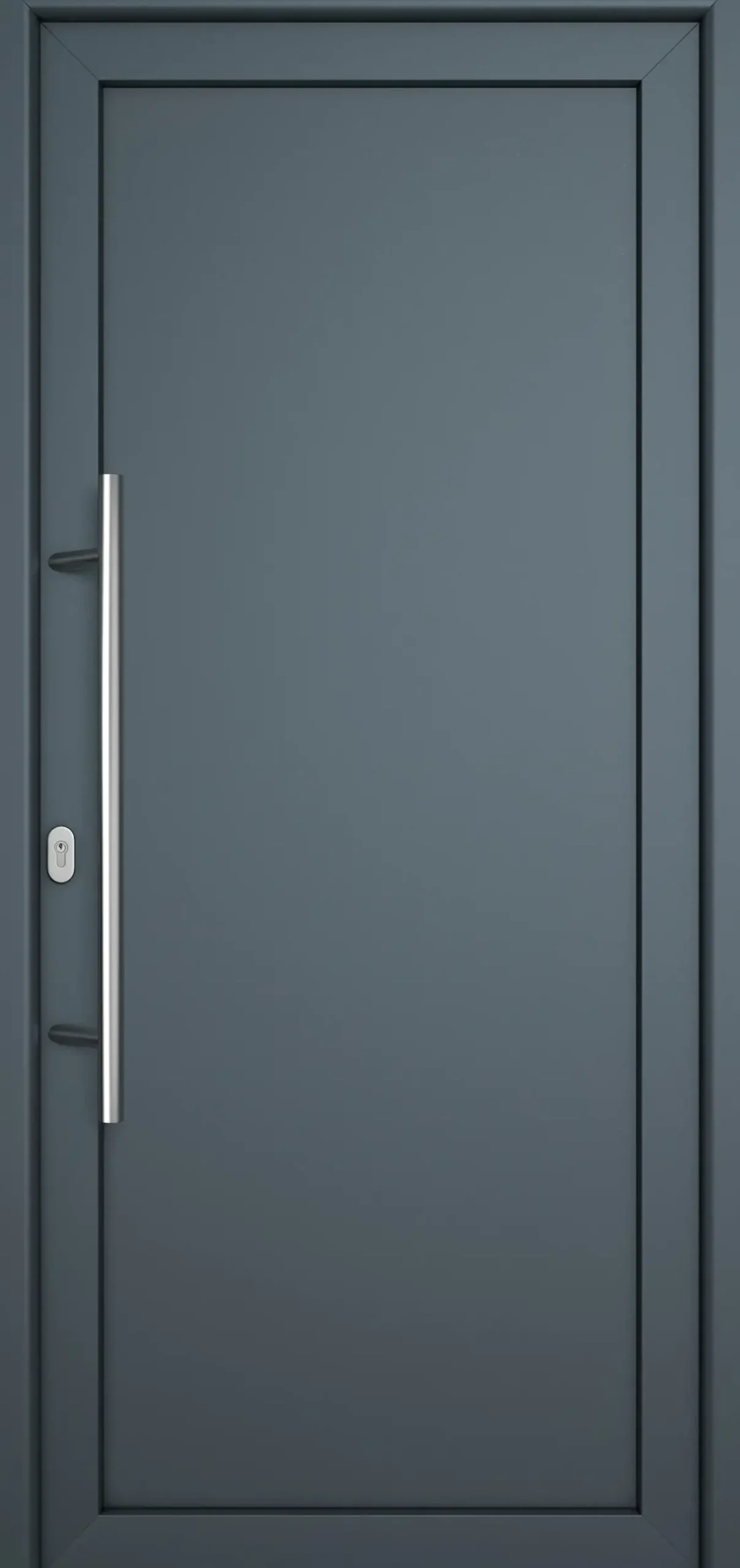 Meeth Haustür Signum PVC Exclusiv PVC Modell 01 98 x 200 cm, DIN links, weiß/titan