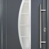Meeth Haustür Signum PVC Exclusiv PVC Modell 28 98 x 200 cm, DIN rechts, weiß/titan