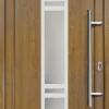 Meeth Haustür Signum PVC Exclusiv PVC Modell 83 98 x 208 cm, DIN rechts, weiß/golden Oak