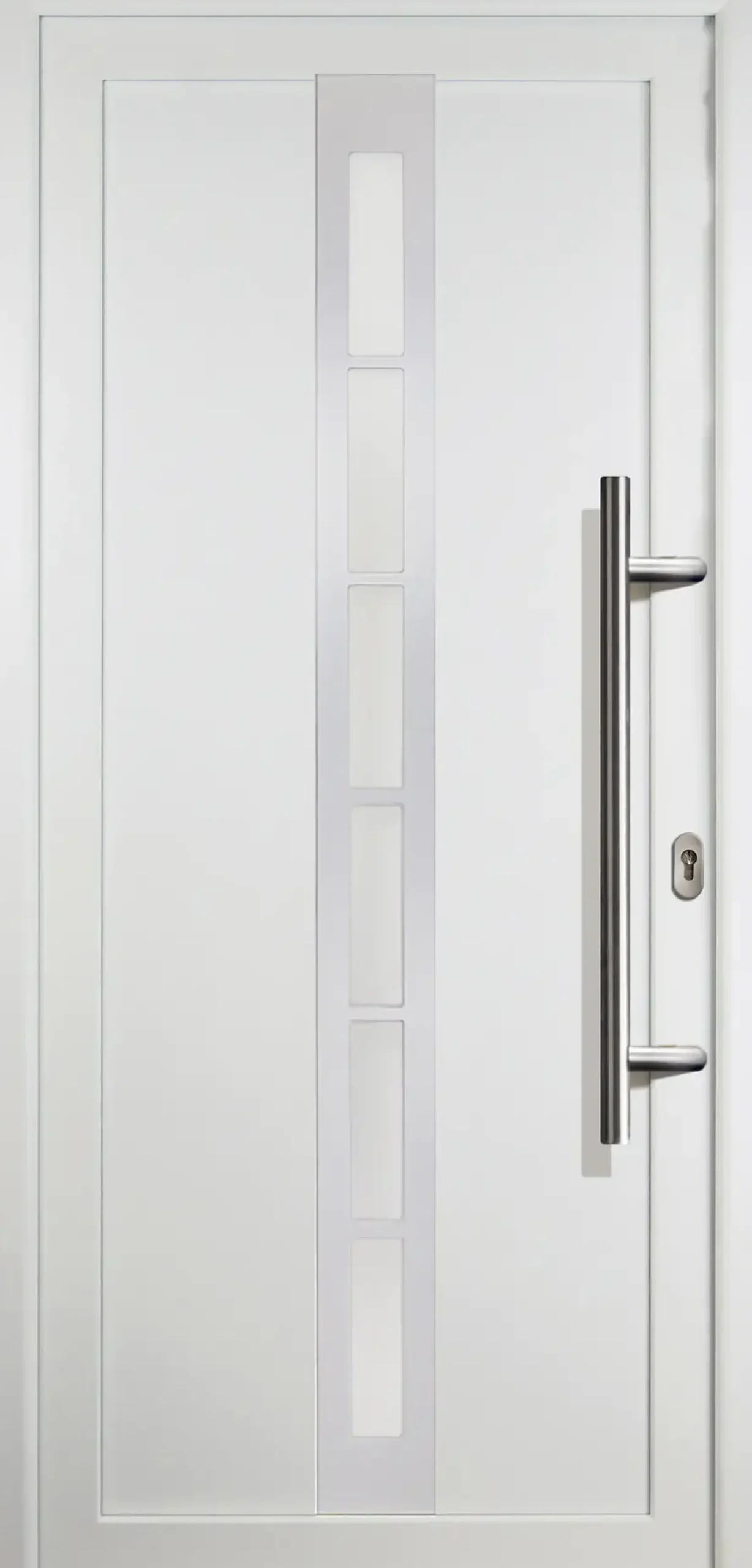 Meeth Haustür Signum PVC Exclusiv PVC Modell 38 98 x 200 cm, DIN rechts, weiß